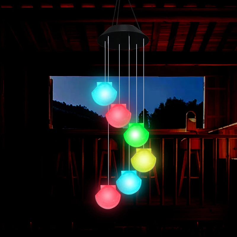 Фонарь на солнечной батарее фонарь колокольчик с большим корпусом цветной