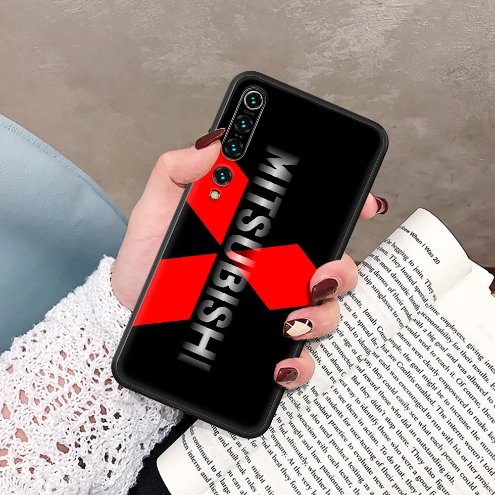 

Mitsubishi Racing car Phone Case For Xiaomi Mi Note 10 A3 9 MAX 3 A2 8 9 Lite Pro Ultra black Funda Soft Waterproof 3D Shell