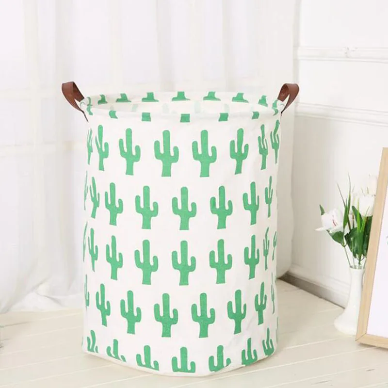 

Folding Laundry Basket Cartoon Storage Barrel Standing Toys Clothing Storage Bucket Laundry Organizer Holder BB160B1