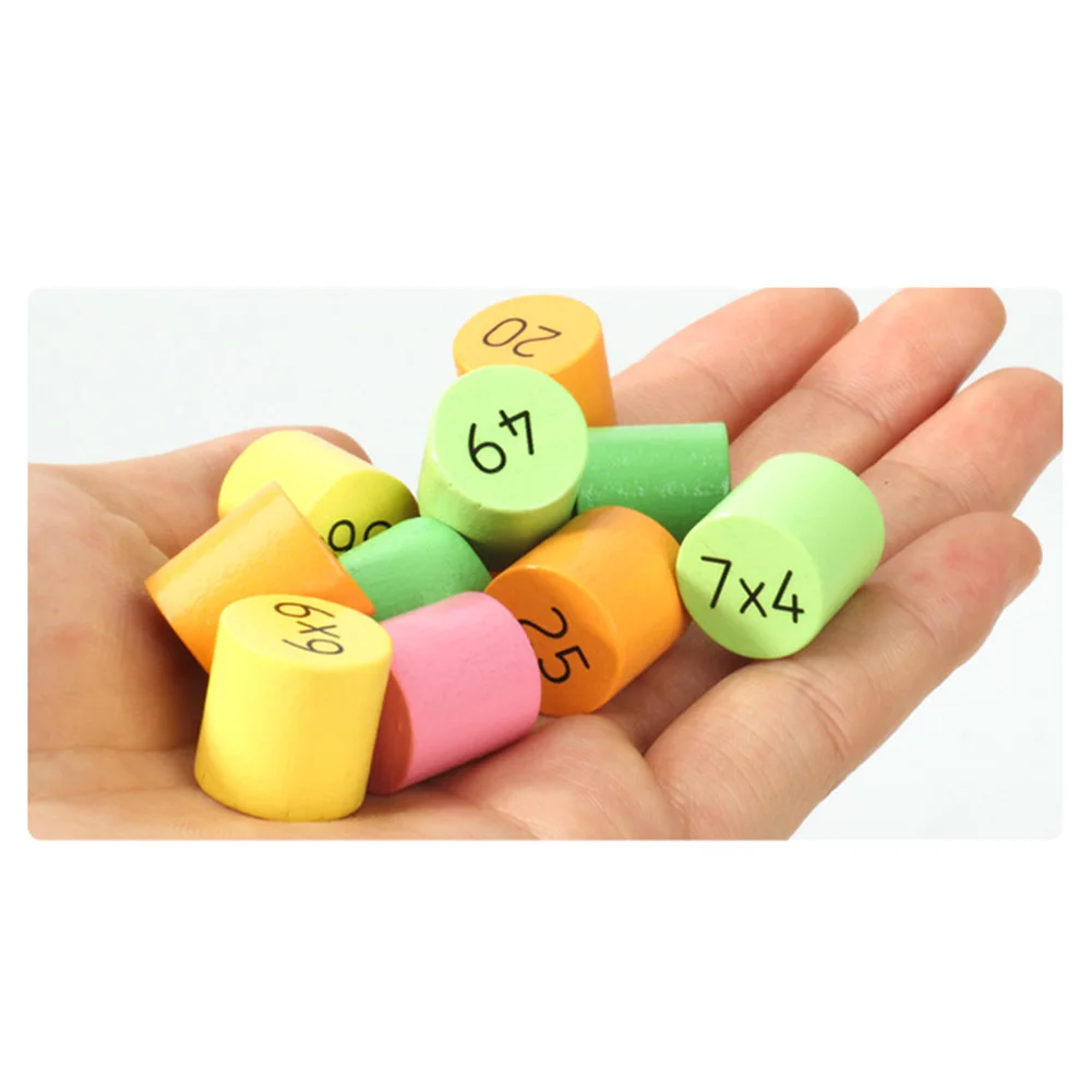 

9x9 Maths Multiplication Table Game Wooden Puzzle Toy Teaching Aid Funny Safe Enlightenment Building Block Montessori Toys