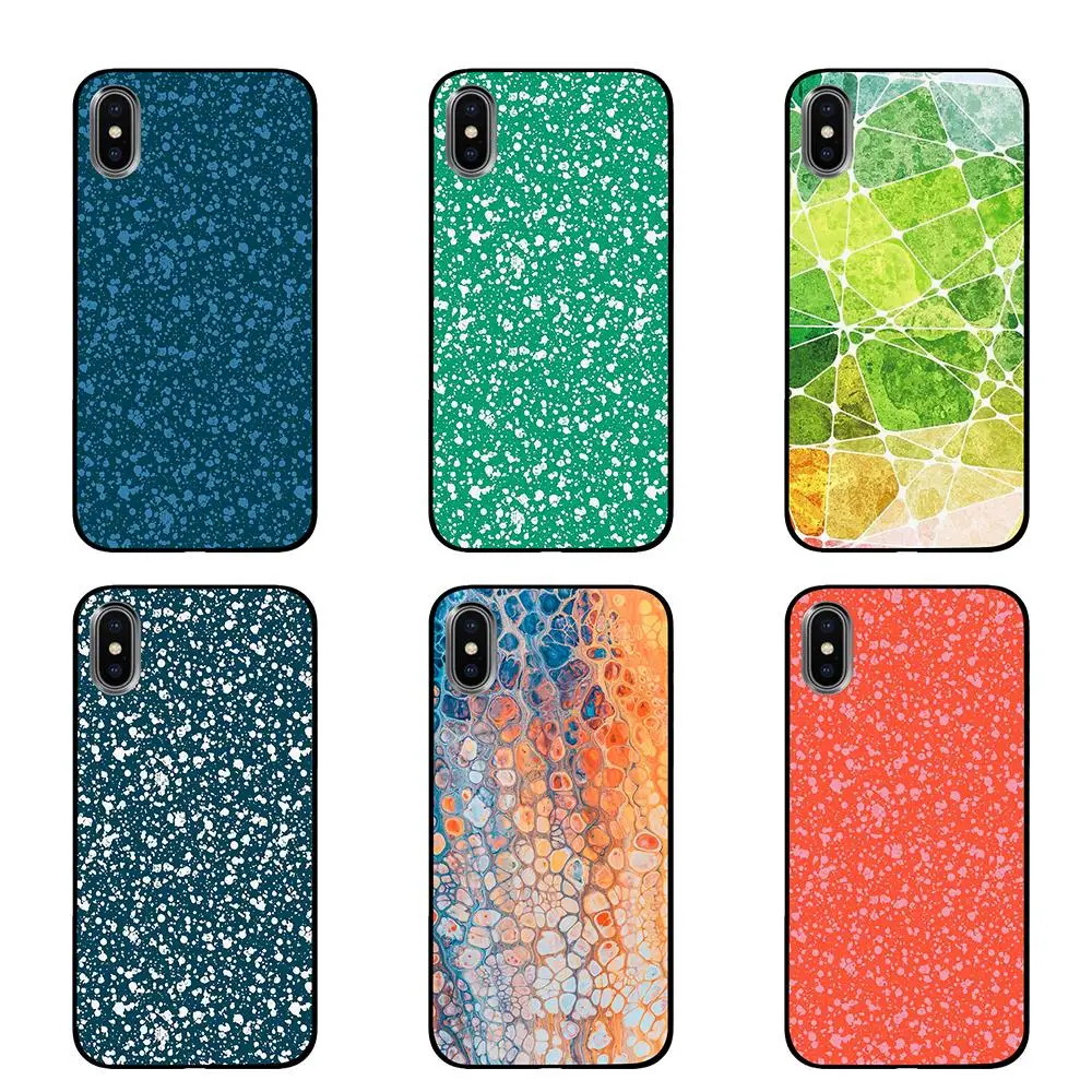 Угловой цветной дизайн Deli для iPhone 5 5S SE 6 6s 7 8 Plus X XS Max XR чехлы