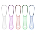 Скребок для языка для взрослых, двусторонний пластиковый пищевой инструмент для ухода за полостью рта, щетка для очистки свежего дыхания, многоразовый инструмент для чистки рта