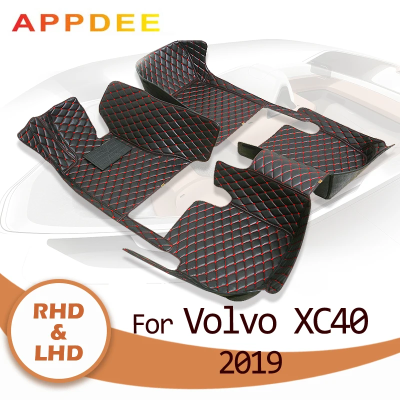 

Автомобильные напольные коврики APPDEE для Volvo XC40 2019, оригинальные автомобильные накладки на ногу, чехол