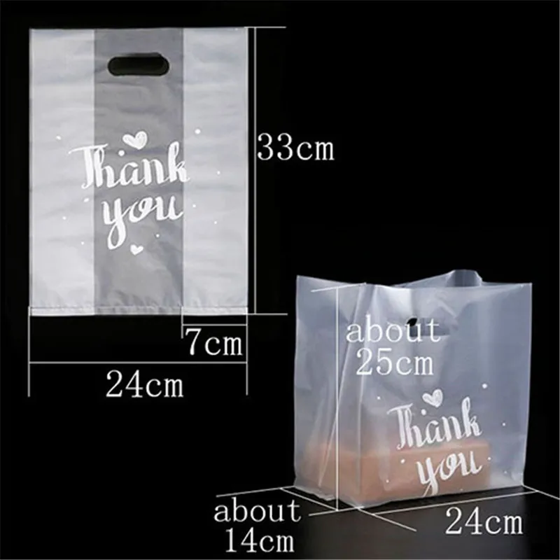25/50pcs Packaging Thank You Candy Gift Bag Environmentally Friendly Chocolate Dragee Sweet Plastic Cupcake Wedding Wrapping | Дом и сад