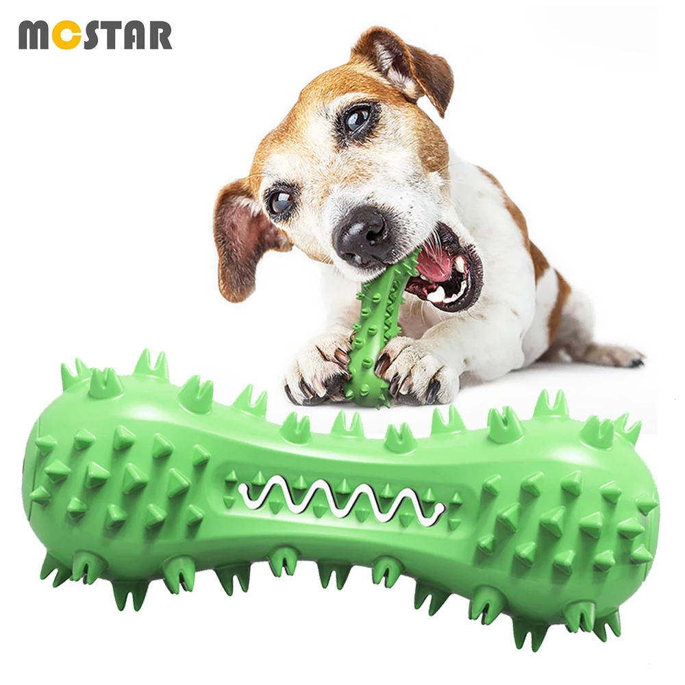 

MC Star Pet Mace Sounding Chew Toys New Dog Vocal Grind Molar Stick Bite Resistant Dog Teeth Cleaning TPR Rubber Toothbrush