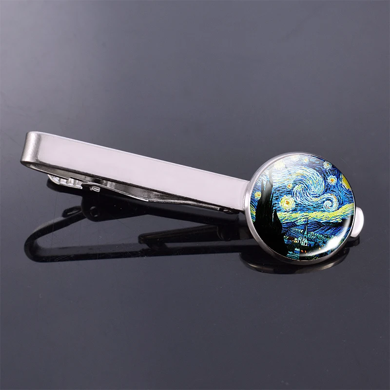 Художественная Картина Ван Гога зажим для галстука звездная ночь Подсолнухи