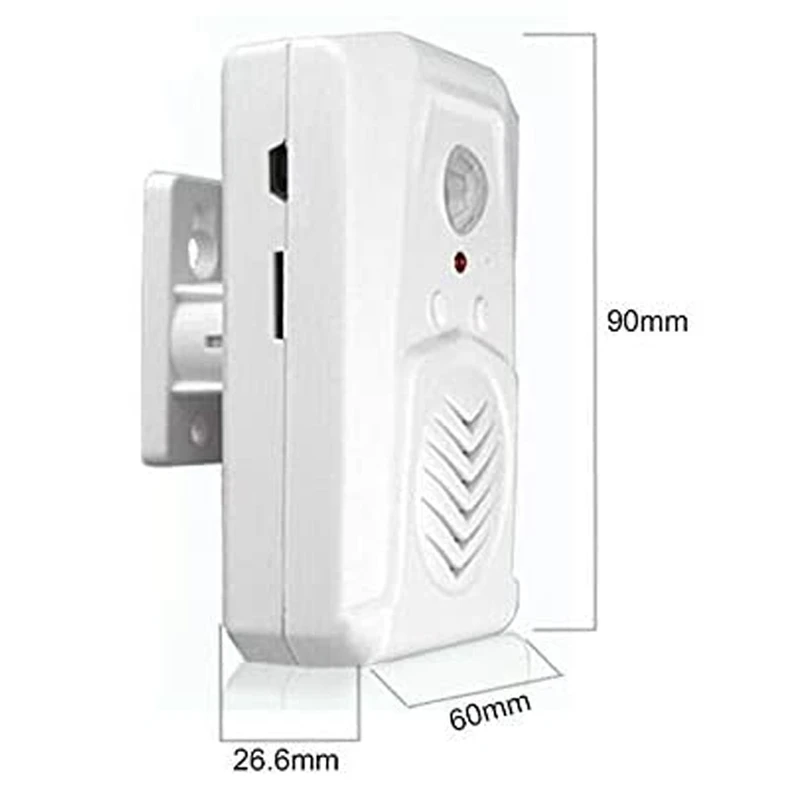 2Pcs Sensor Motion Door Bell Switch Infrared Doorbell Wireless PIR Voice Prompter Welcome Entry Alarm | Безопасность и защита