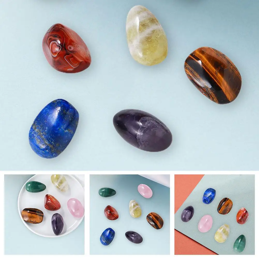 

7pcs/set Natural Chakra Crystal Energy Stone Gem Set Box Rough Stone Yoga Power Stone Gift Home Decor