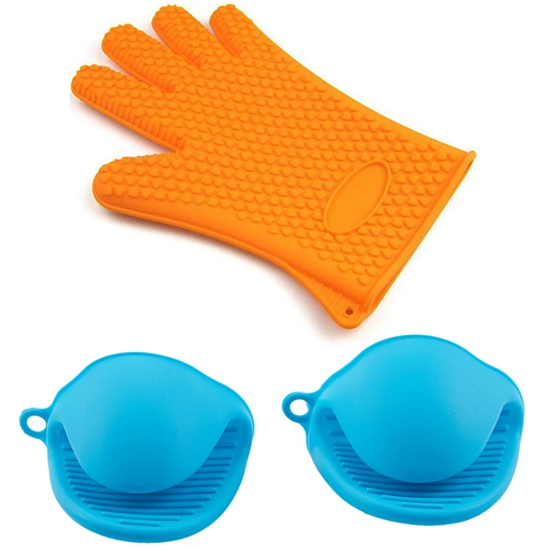 1 пара силиконовые мини перчатки для духовки|Перчатки и рукава духовки| |