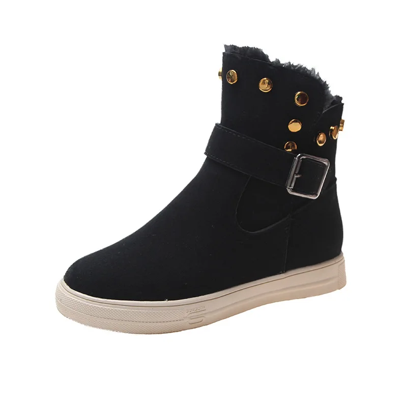 

Women's Winter Boots Suede Leather Ankle Boots for Woman Snow Boot Warm Plush Winter Shoes 2019 Female Boot Casual Shoes 163223