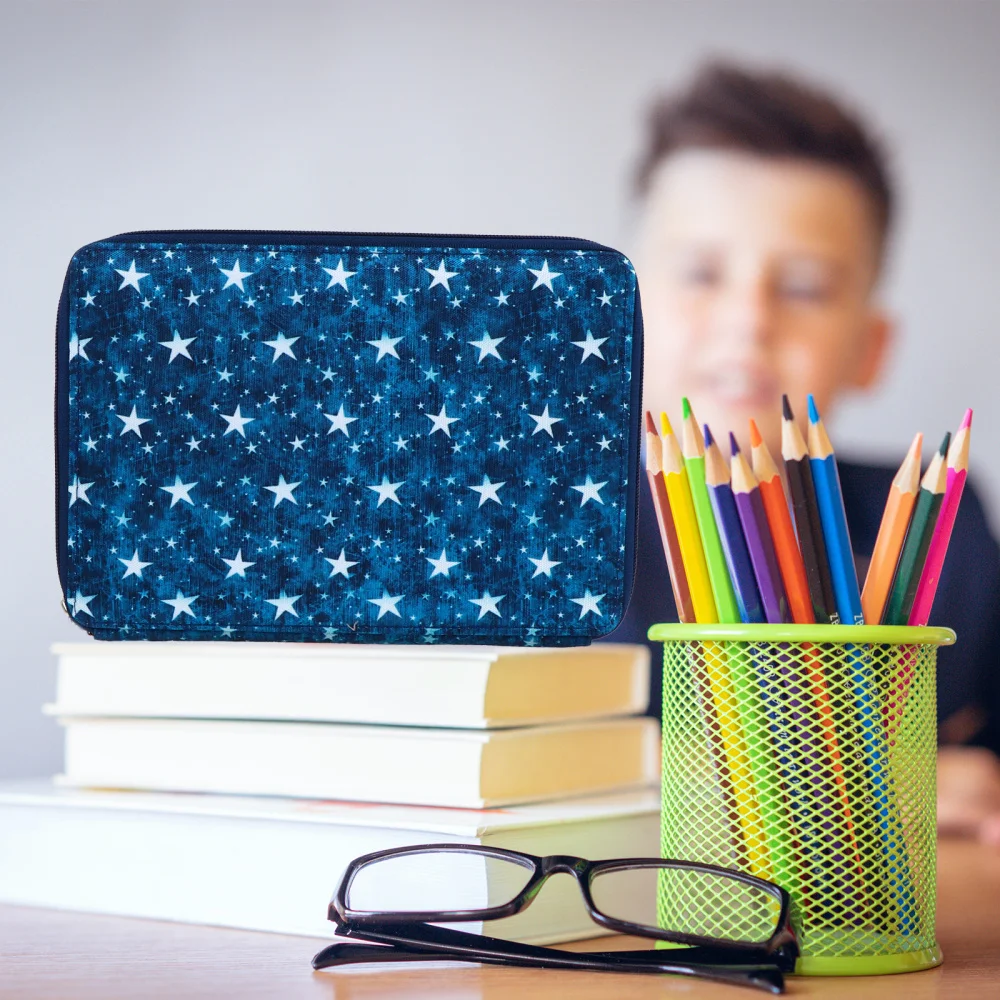 

Drawing Pencils Bag Multi-layer Stationery Bag Portable Pencil Case Pen Bag