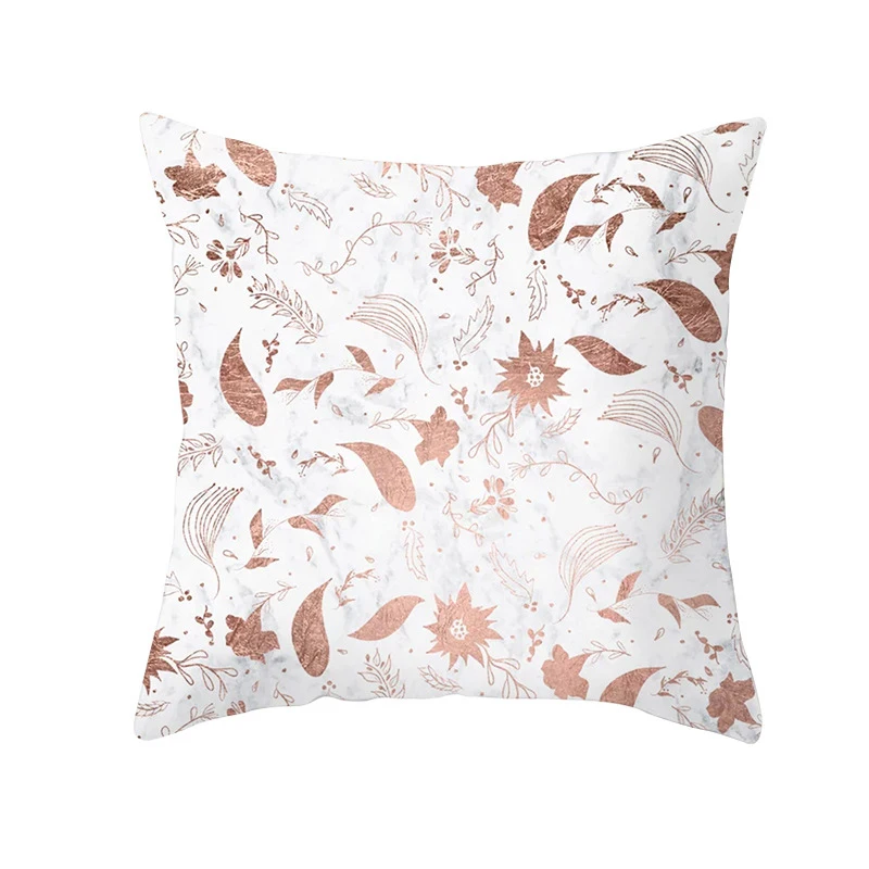 Наволочка розовая золотистая мягкая квадратная для путешествий спальни