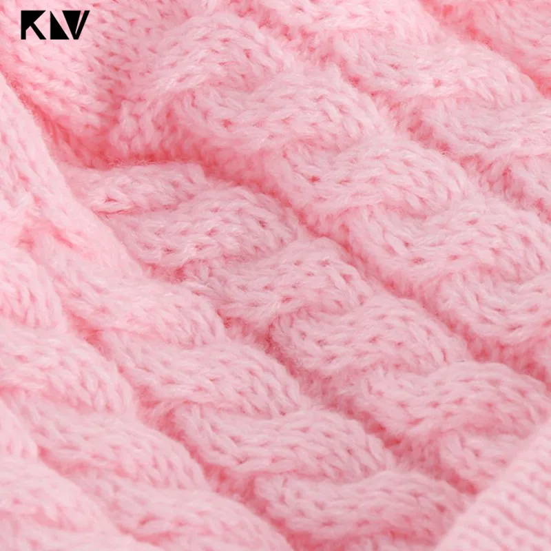 Toddler Baby Chunky Braided Cable Knit Cap Solid Color Crochet Beanies Cuffed Hat Winter Warmer with Double Pompom Ball for 0-2T | Детская