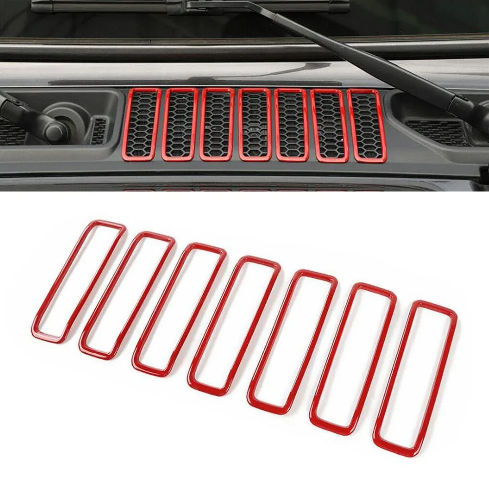 

2018- 2020 Air Vent 7pcs Trim Cover Decor Exterior For Jeep Wrangler JL