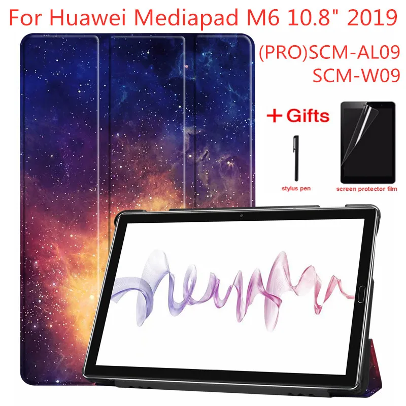 Кожаный защитный чехол для планшета Huawei Mediapad M6 10 8 2019 &quotPRO SCM AL09/W09 Тонкий +