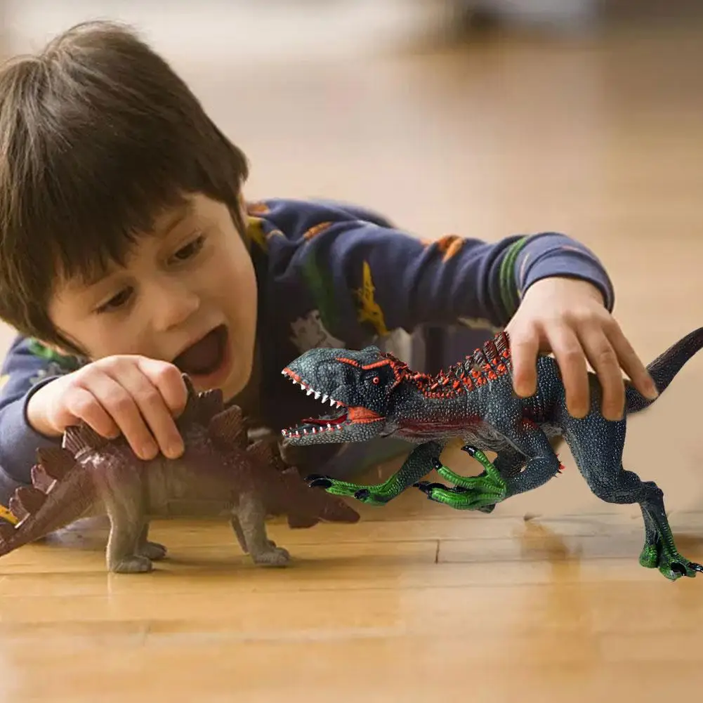 

11 Inch Dinosaur Model Plastic Allosaurus Tyrannosaurus Action Figure Jurassic Prehistoric Animal Toy Gift For Children