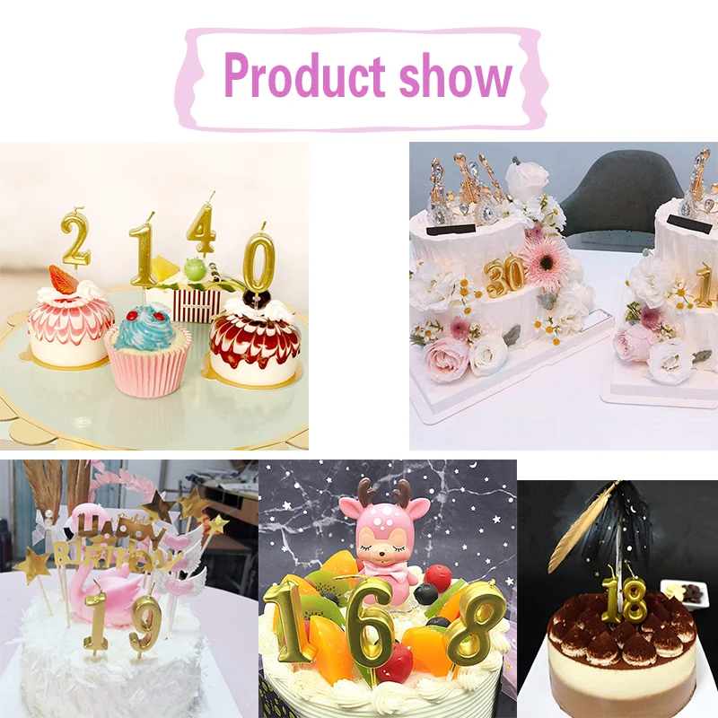 Номер торт свечи топперы на капкейки с днем рождения инструменты для украшения