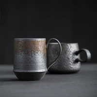 stoneware handmade japanese style vintage coffee cup afternoon tea ceramic mug set retro coffee cup free shipping
