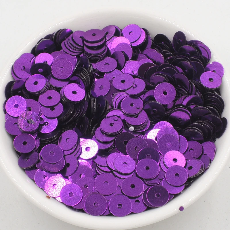 10 г 6 мм plana redonda PVC lentejuelas costura artesanal lentejuelas para Decoracion la boda Vestido zapato tapas DIY accesorio