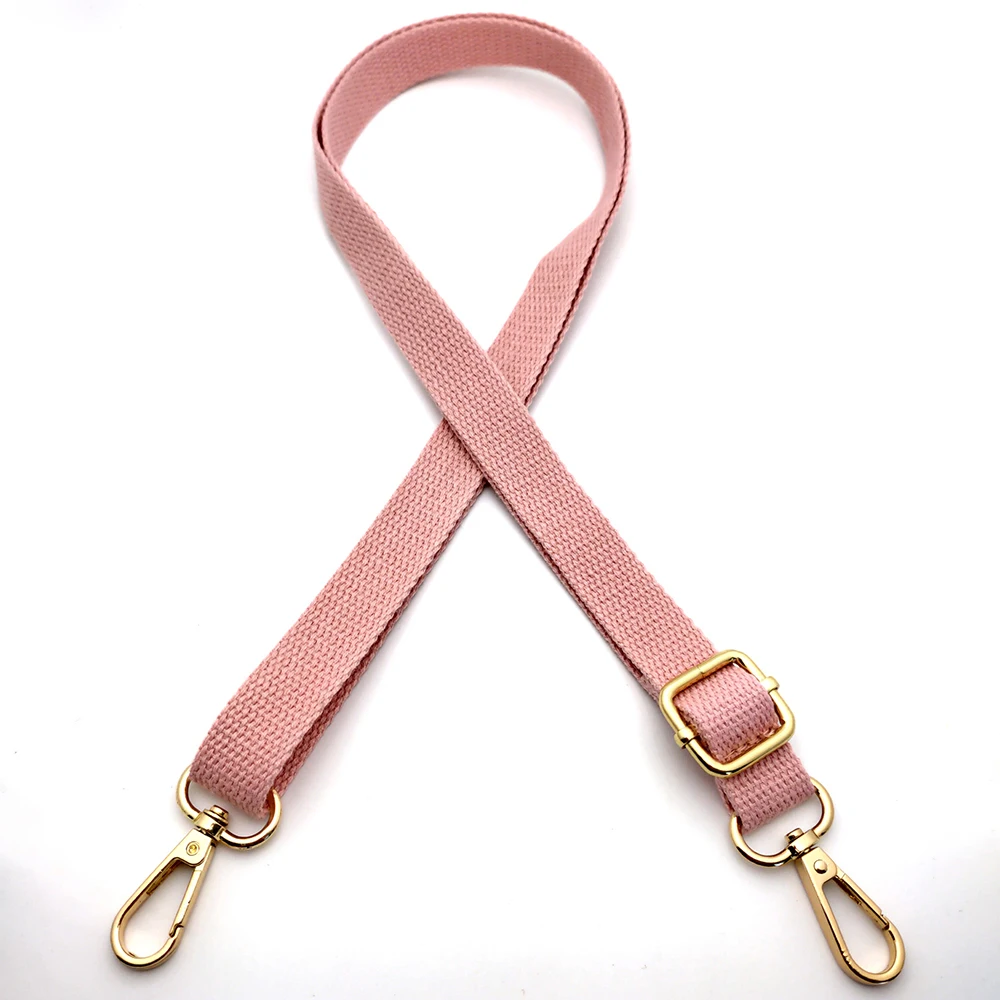 Новый Регулируемый тканевый ремешок для сумки с золотой пряжкой женская сумка