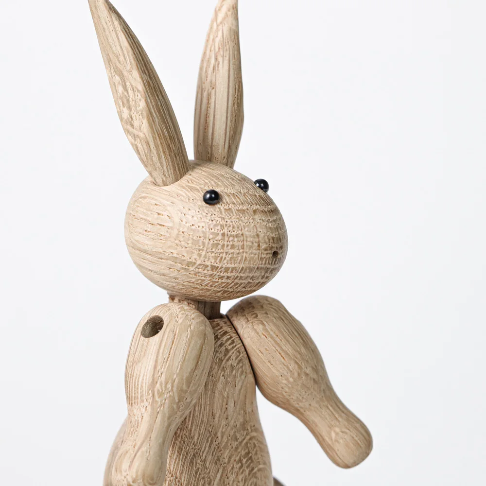 Новое поступление скандинавские Дания твердый дуб Деревянный кролик украшение