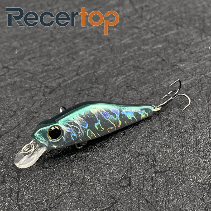 

Приманка рыболовная Recertop 2021, твердая приманка 6 см 6,5 г, приманка для форели, приманка для рыбалки с лазерным покрытием, крючки хорошего качес...