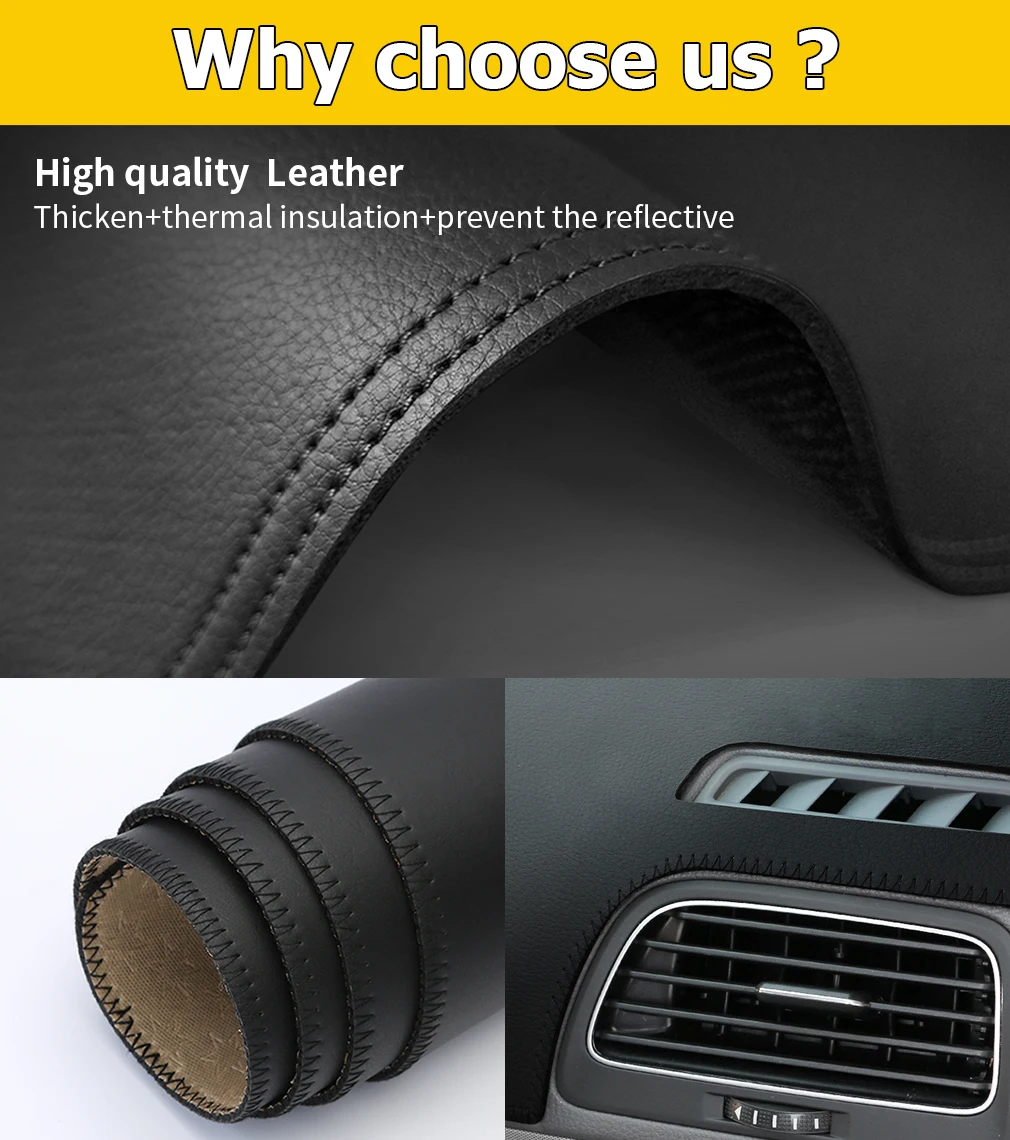 For VW POLO CROSS GTI 2011 year to 2015 sun shade dashboard cover board mat pad dashmat interior Leather Fannel | Автомобили и
