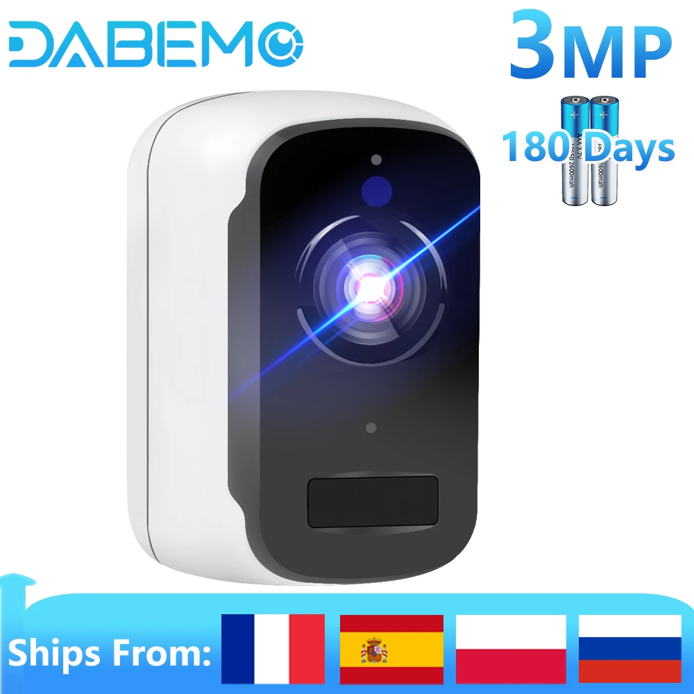 WI FI Камера 3MP Батарея приведенный в действие на открытом воздухе Беспроводной