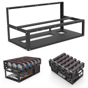 6 gpu slots stand durable open mining rig frame case durable open mining rig frame case stackable miner computer rack free global shipping