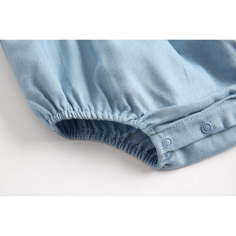 Newborn Baby Girls Cowboy Long Sleeve Clothes Rompers New 2020 Spring Autumn Toddler Triangle Jumpsuits 0-3Yrs | Детская одежда и