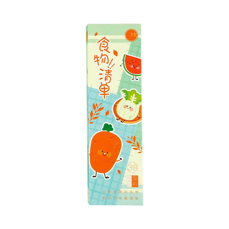 30 шт./лот Kawaii Bookmarks линейка для еды маркеры книг новые зажимы милые Креативные