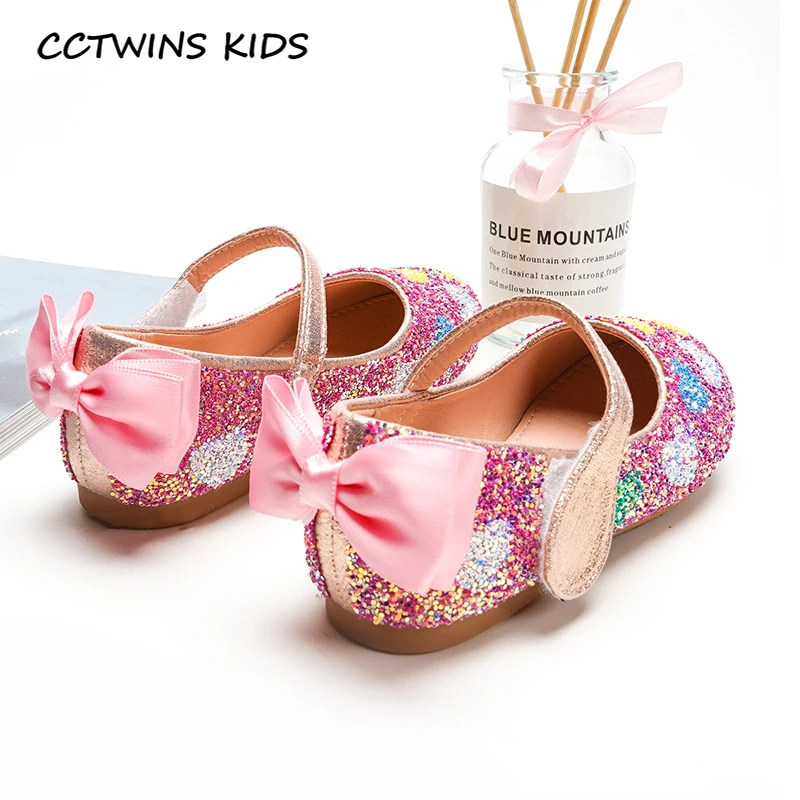 

CCTWINS Kids Shoes 2020 Summer Children Fashion Mary Jane Baby Girls Butterfly Flat Toddlers Brand Sparkle Shoes GM2687