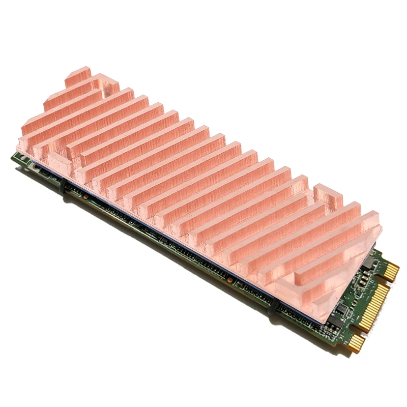 

Carlote Ultra Thin Pure Copper Heatsink Cooler Heat Sink SSD Thermal Pad for M.2 2280 PCI-E NVME 1.5/2/3/4mm