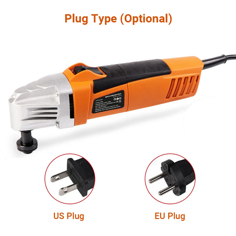 

230V Oscillating Saw Various Speed Multifunctional Electric Trimmer Woodworking Finishing Machine w/ Sanding Sheet Saw Blade