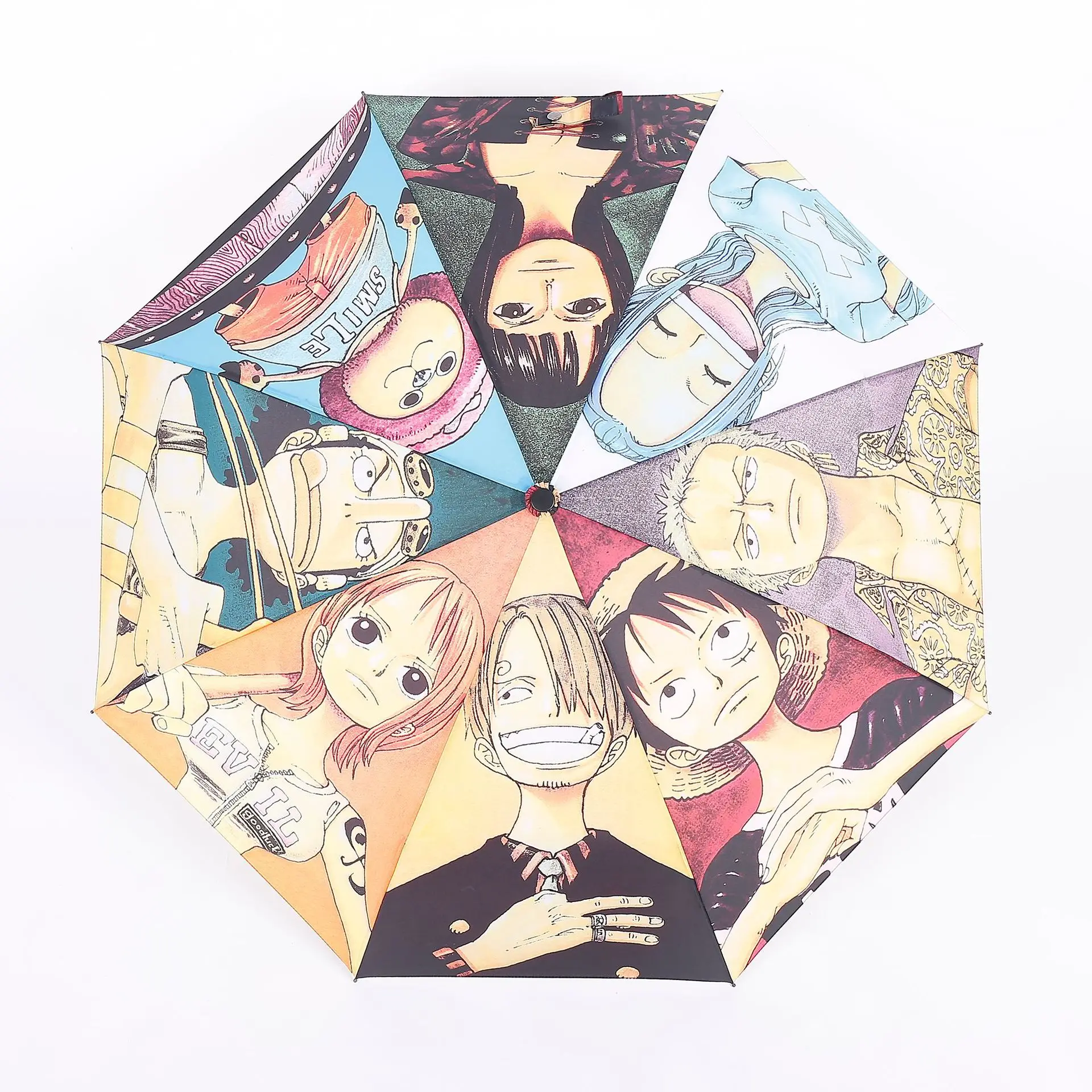 One Piece Umbrella Модный тематический Зонт с морскими пиратами из аниме для мужчин и женщин солнцезащитный ветронепроницаемый Зонт складной зонт Аниме Зонтик - Цвет: One Piece Umbrella