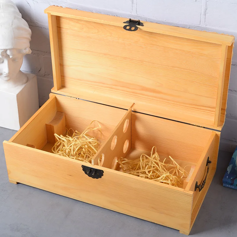 

6 упаковок, коробка для красного вина, Подарочная коробка для красного вина, деревянная коробка, праздничная подарочная коробка для вина