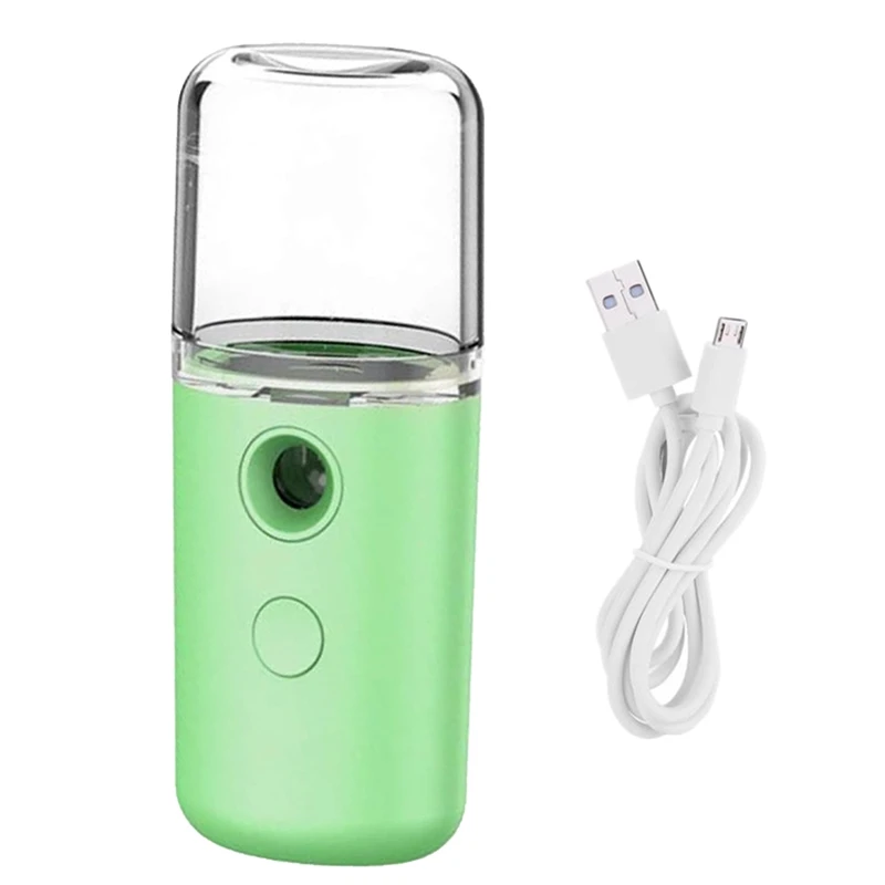 

Portable Nano Water Replenishing Humidifier USB Charging Handheld Spray Humidifier Suitable for Office Travel Green