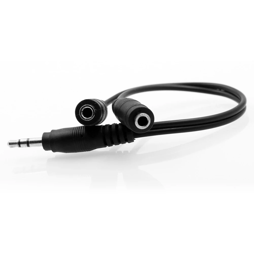 3 5 мм ПВХ Портативный штекер-двойной гнездовой кабель прочный разъем разделитель