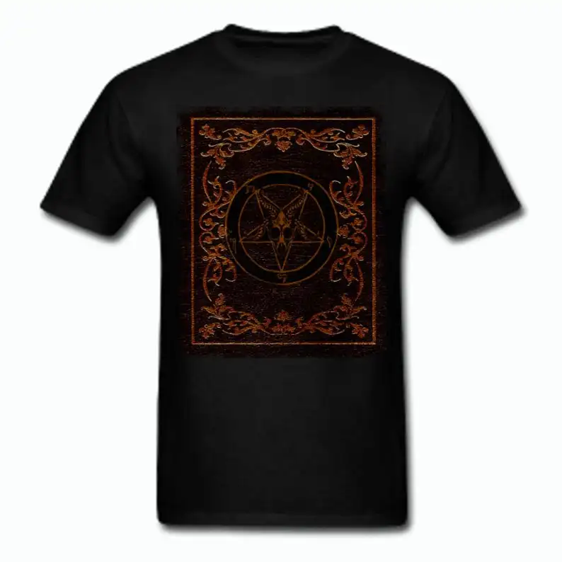 Гримуар пентаграмма бафометра T модные высокой четкости изображения футболка из