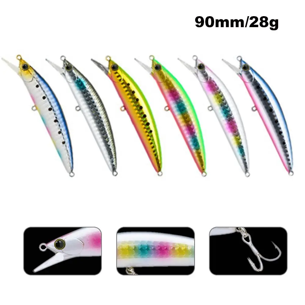 

Heavy surfer Winter Fishing Tackle Useful Sinking Minnow Baits Minnow Lures Long Casting Lure Fish Hooks