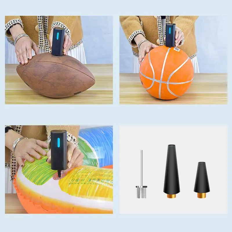 

Mini Electric Inflatable Pump Air Pumps Inflator Ultralight USB Charging Multifunctional For Vacuum Storage Bags Bike Tires Ball