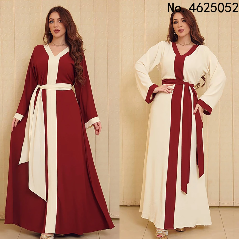 

Muslim Dubai Abaya Islamic Clothes For Women Turkish Long Sleeve Kimono Elegant Ladies Abayas 2021 Plus Size Ankara Boubou