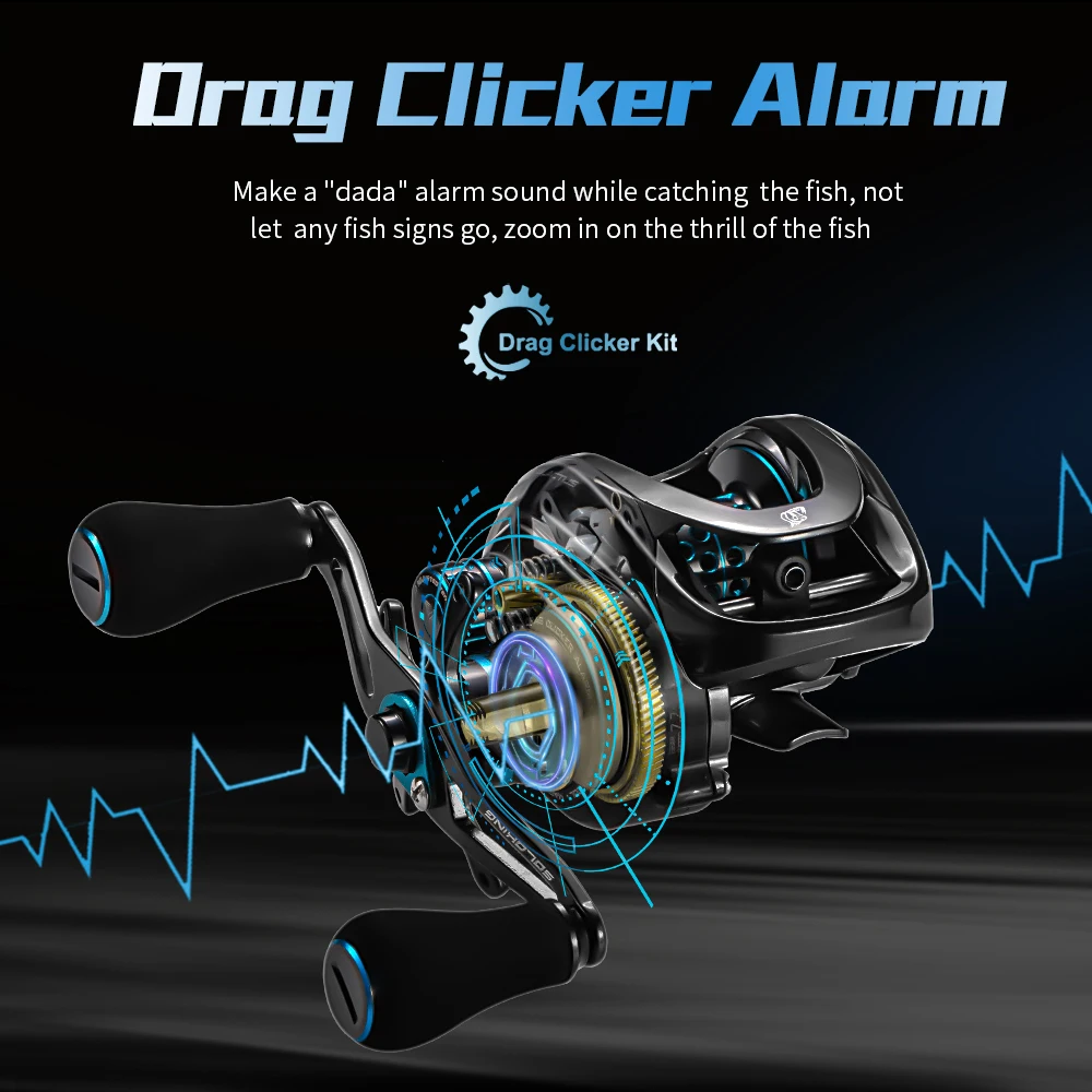 Катушка для спиннинга BA150 Drag Clicker Рыболовная катушка 9 кг 12 шарикоподшипников 7 2: 1