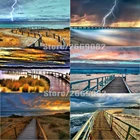 DIY полностью Квадратный бриллиант, 5D живопись пейзаж Вышивка крестиком мост из бисера наборы изображений алмазное Искусство украшение дома TT1379