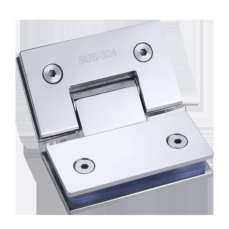 

135 degree mirror light bathroom clip 304 stainless steel hinge shower room frameless glass door