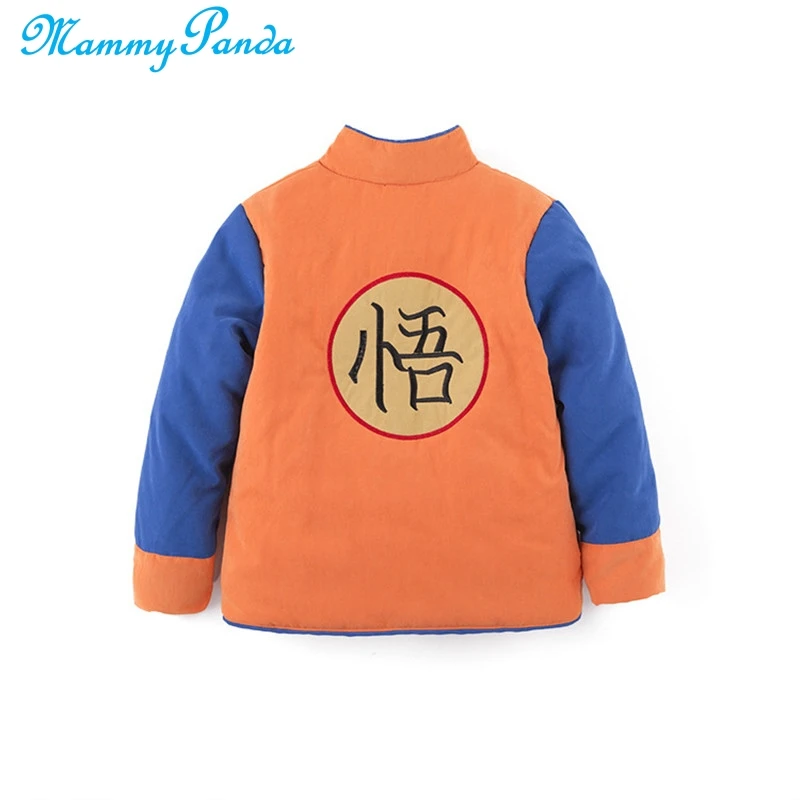 MPANDA Dragon Ball/зимняя одежда для малышей детская зимняя одежда из плотного флиса для мальчиков, Goku хлопковая куртка детская утепленная куртка для мальчиков