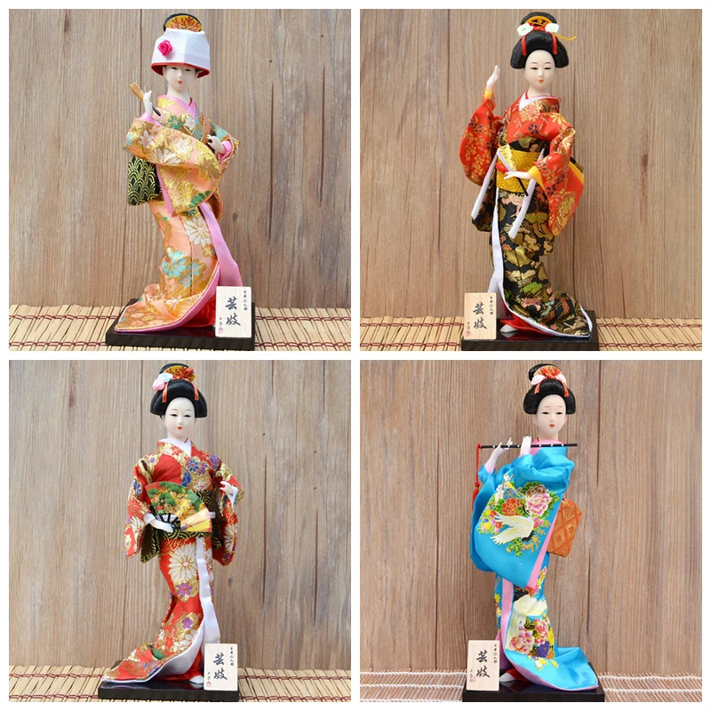 Японские Куклы-кимоно 30 см традиционные японские Статуи Статуэтки гейши