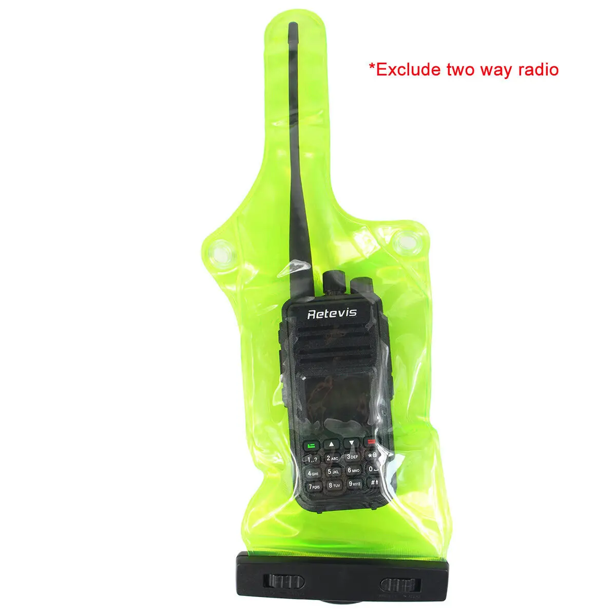 

Waterproof Green Radio Bag Set Case Cover Protector For Walkie Talkie 36X11cm Brand New And High Quality