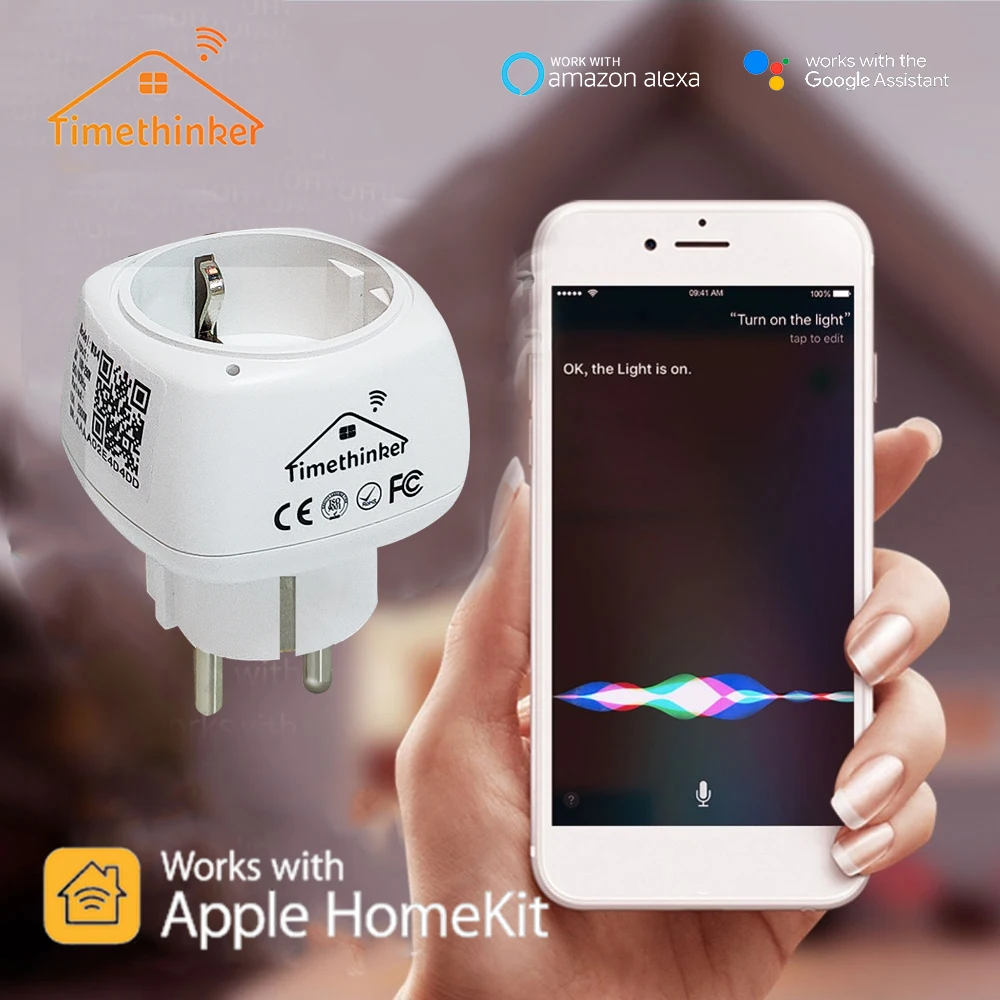 Умный дом Timethinker, Wi-Fi розетка, США, ЕС, Homkit, вилка для Apple, Homekit, Alexa, Google Home, Siri, голосовой пульт дистанционного управления, Vstarcam