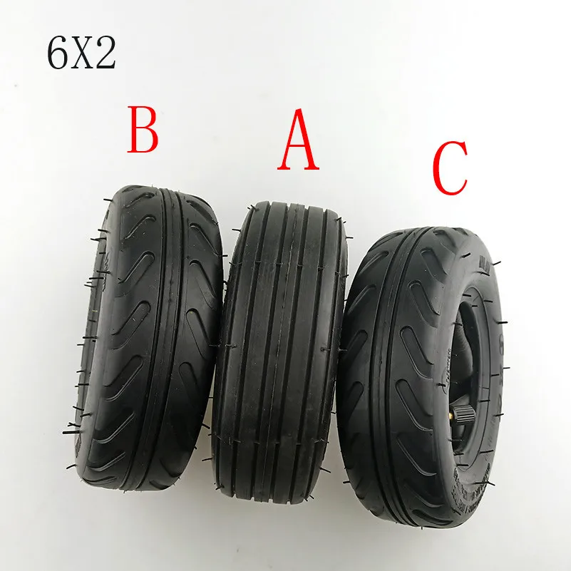 Суперскутер 6 дюймов 6X2Tire и комплект с внутренней трубкой 6x2 твердые шины для fastwheel